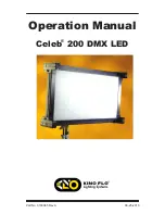 Kino Flo CEL-200C-120U Operation Manual предпросмотр