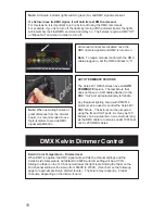 Preview for 10 page of Kino Flo Celeb 401 DMX LED Operation Manual