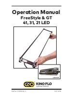 Kino Flo CFX-F21 Operating Manual предпросмотр