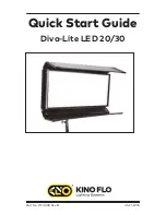 Kino Flo DIV-L20X-120U Quick Start Manual preview