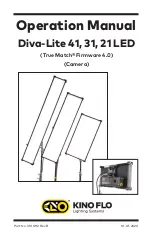 Предварительный просмотр 1 страницы Kino Flo Diva-Lite 21 LED Operation Manual