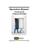 Предварительный просмотр 1 страницы Kino Flo Flathead 80 Operation Manual