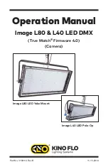 Kino Flo Image L40 LED Operation Manual предпросмотр