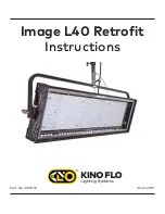 Предварительный просмотр 1 страницы Kino Flo Image L40 Retrofit Instructions Manual