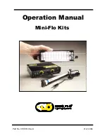 Preview for 1 page of Kino Flo Mini-Flo KIT- 139X-09 Operation Manual