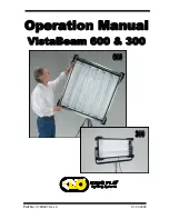 Предварительный просмотр 1 страницы Kino Flo VistaBeam 300 Operation Manual