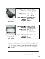 Предварительный просмотр 22 страницы Kino Flo VistaBeam 300 Operation Manual