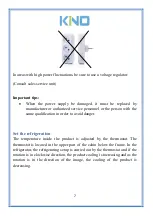 Предварительный просмотр 10 страницы Kino KF615 Installation And Operation Manual