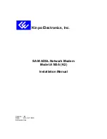 Preview for 1 page of Kinpo Electronics A100A Installation Manual