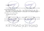 Preview for 2 page of Kinroad XT125-16 Manual