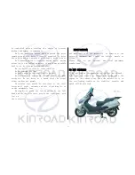 Предварительный просмотр 3 страницы Kinroad XT125T-17 User Manual