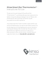 Kinsa Smart Ear Thermometer A-10240 Instructions For Use Manual preview