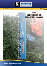 KINSHOFER Auger Torque T150 Operator'S Manual preview