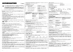 Preview for 12 page of KINSHOFER KM920-11 Operating Instructions Manual