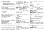 Preview for 16 page of KINSHOFER KM920-11 Operating Instructions Manual