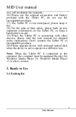 Preview for 7 page of Kinwei PC7076ME User Manual