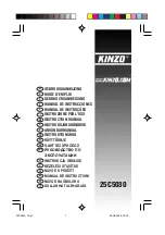 KINZO 25C5030 Instruction Manual preview