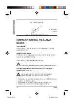 Предварительный просмотр 118 страницы KINZO 25C5030 Instruction Manual