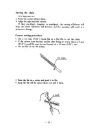 Preview for 19 page of Kioritz Echo CS-602VL Operator'S Manual