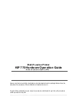 Preview for 69 page of KIP 770K User Manual