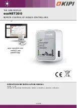 Preview for 1 page of KIPI ecoNET300 Series Operation And Installation Manual