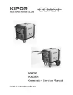 Kipor IG6000 Service Manual preview