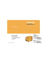 Kipor K DE12000E Operation Manual preview