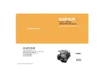 Kipor KD388 Operation Manual preview