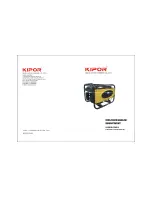 Kipor KGE2400X Operation Manual предпросмотр