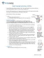 Kirby Lester KL1Plus Daily Cleaning Instructions предпросмотр