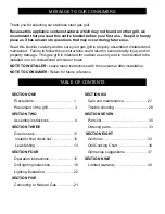 Предварительный просмотр 3 страницы Kirkland Signature 720-0193 Assembly & Operating Instructions