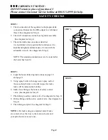 Preview for 10 page of Kirkland Signature PTH106SS-3G Installation & Operation Manual