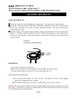 Preview for 13 page of Kirkland Signature PTH106SS-3G Installation & Operation Manual