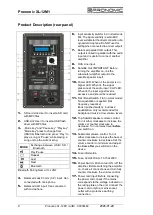 Предварительный просмотр 6 страницы Kirstein Pronomic XL-12M1 Operating Manual