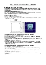 Preview for 1 page of Kisae Abso ACRM1201 Installation And Operation Manual