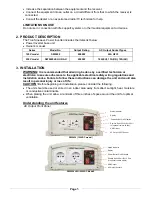 Предварительный просмотр 5 страницы Kisae SW2420 Owner'S Manual