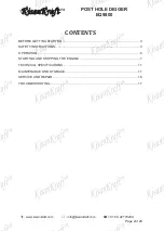 Предварительный просмотр 2 страницы KISANKRAFT EQ9800 Operation Manual