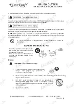 Preview for 8 page of KISANKRAFT KK-BC2-JP30 Operation Manual