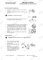 Preview for 9 page of KISANKRAFT KK-BC2-JP30 Operation Manual