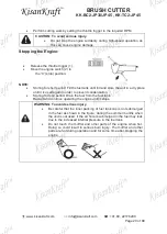 Preview for 20 page of KISANKRAFT KK-BC2-JP30 Operation Manual