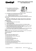 Предварительный просмотр 19 страницы KISANKRAFT KK-IC-250D User Manual