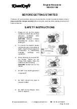 Предварительный просмотр 16 страницы KISANKRAFT KK-P968 Operation Manual