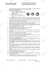 Предварительный просмотр 9 страницы KISANKRAFT KK-PH2-215 Operation Manual