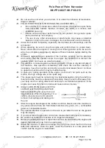 Предварительный просмотр 10 страницы KISANKRAFT KK-PH2-215 Operation Manual