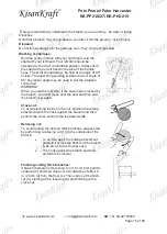 Предварительный просмотр 15 страницы KISANKRAFT KK-PH2-215 Operation Manual