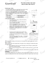 Предварительный просмотр 30 страницы KISANKRAFT KK-PH2-215 Operation Manual