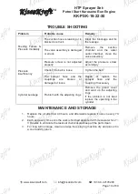 Предварительный просмотр 10 страницы KISANKRAFT KK-PSK-18 Operation Manual