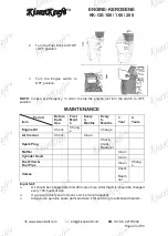 Предварительный просмотр 24 страницы KISANKRAFT KK-PSK-18 Operation Manual