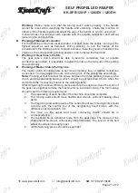 Preview for 21 page of KISANKRAFT KK-SPR-1201P Operation Manual