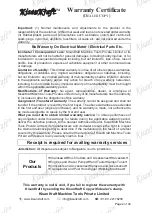 Предварительный просмотр 2 страницы KISANKRAFT KK-TH-525 Operation Manual